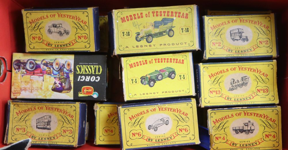 A collection of boxed models of yester year by Lesney (16)